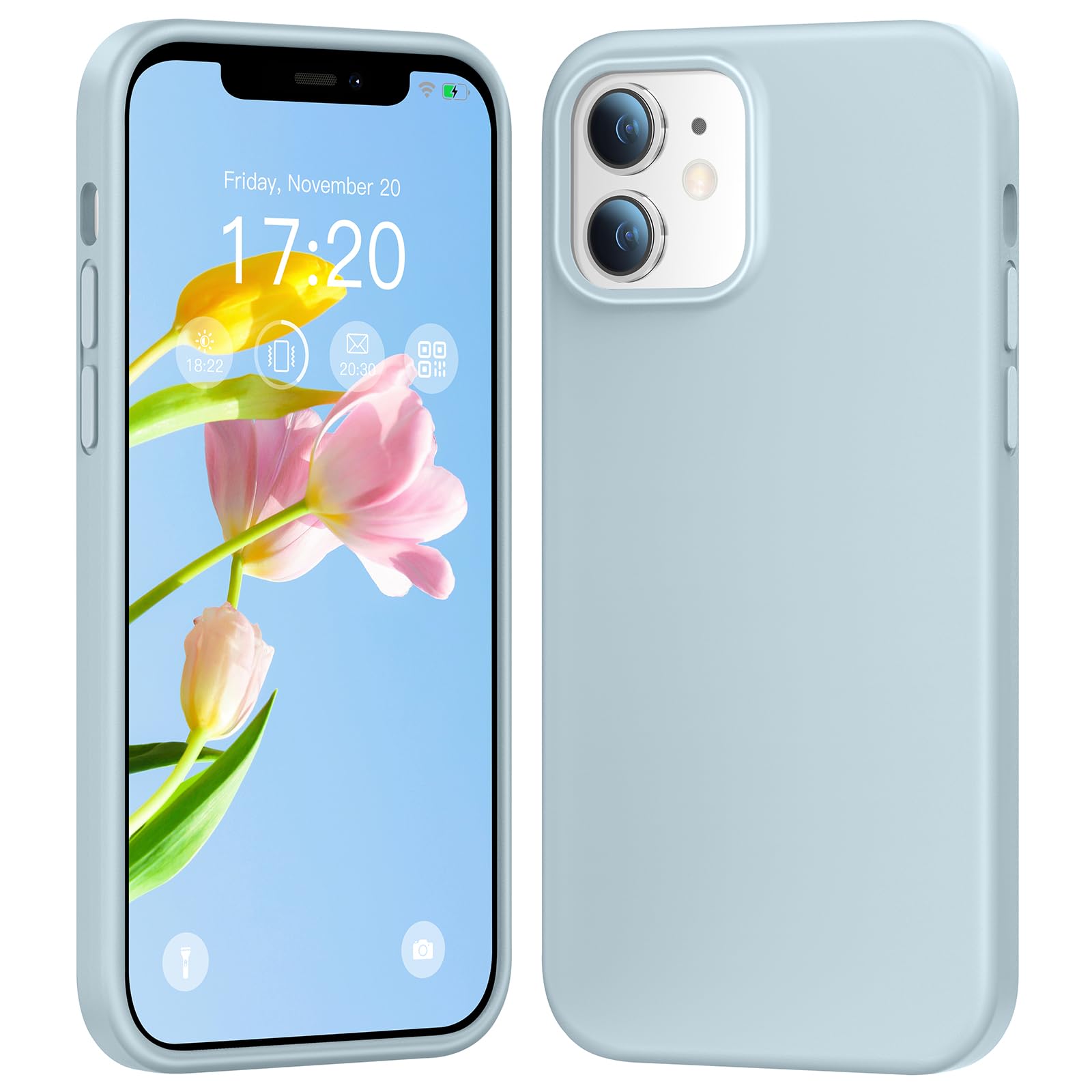 PuyaTeya silikonski ovitek za iPhone 11 svetlo modra