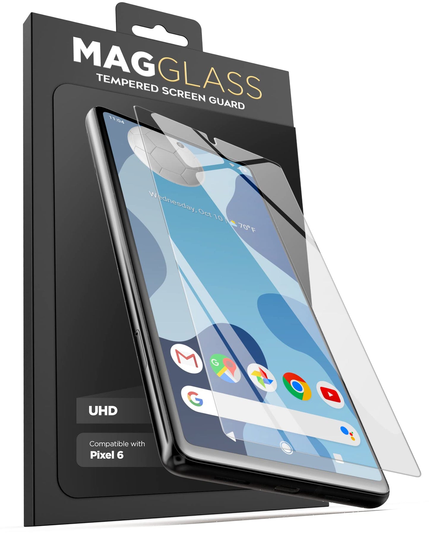 MagGlass kaljeno steklo za Google Pixel 6 – UHD zaščita zaslona (Case Friendly)