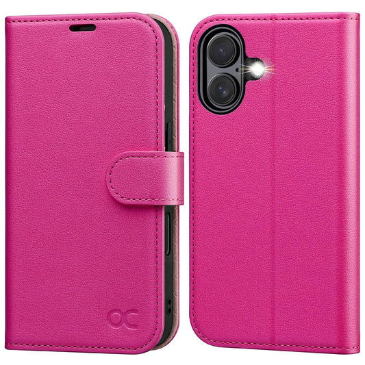 OCASEpreklopniovitekza iPhone16Plus-RFID,stojalo,roza