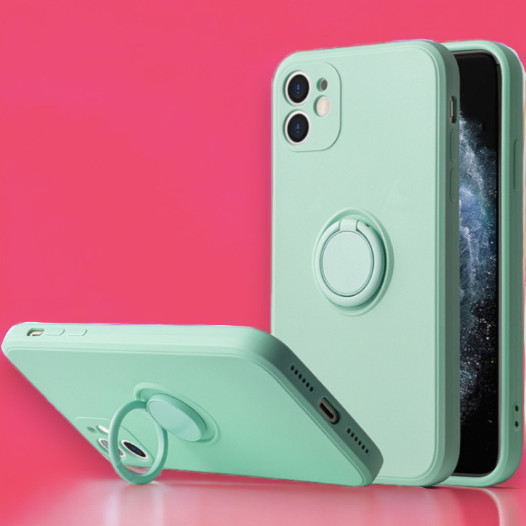 Silikonski ovitek "Silicone Ring" z držalom za Xiaomi Redmi Note 10 – Vennus