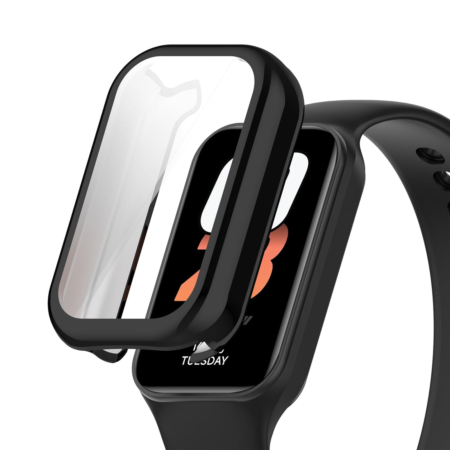 Zaščitni ovitek za Xiaomi Smart Band 8 Active / Redmi Band 2 črn | TPU zaščita
