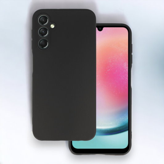 Silikonski ovitek "matt" za Samsung Galaxy A25 - Črna – Infostyle – Črna / Silikon