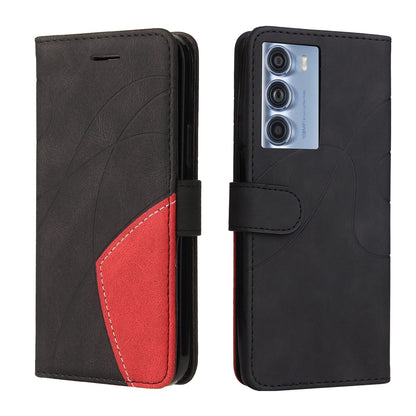 Preklopna torbica Motorola Moto Edge S30 s stojalom in režami za kartice črna