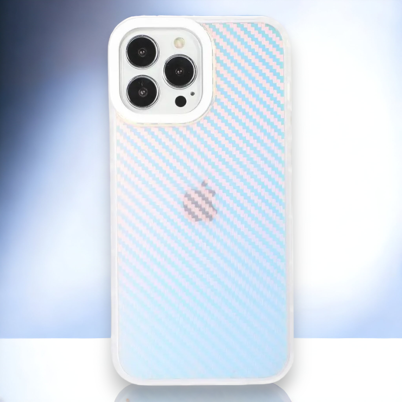 Silikonski ovitek "Holo" za iPhone 12 Pro Max - Bela – Infostyle – Bela / Stil 2 / TPU silikon
