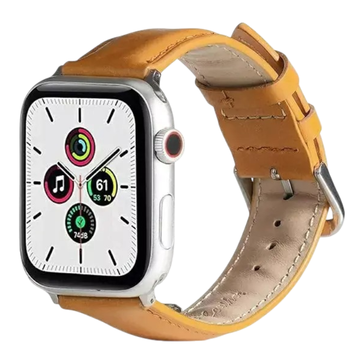 Pašček za Apple Watch 42/44/45/49mm, svetlo rjava – Beline – Svetlo rjava