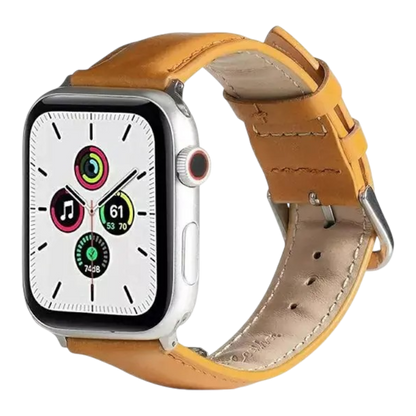 Pašček za Apple Watch 42/44/45/49mm, svetlo rjava – Beline – Svetlo rjava