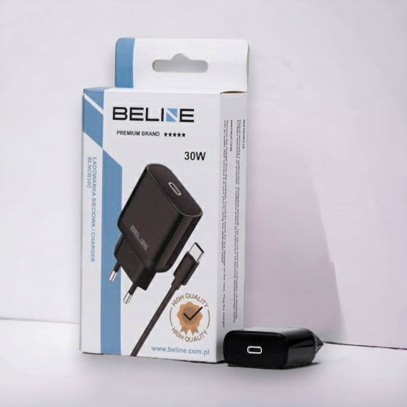 Komplet polnilec + kabel za hitro polnjenje Lightning - 30W – Beline