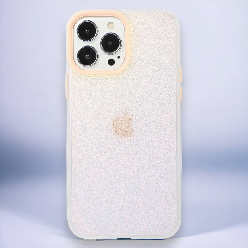 Silikonski ovitek "Holo" za iPhone 13/14/15 – Infostyle – Bež / TPU silikon