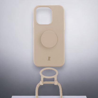 Silikonski ovitek "Just Elegance" za iPhone 14 Pro – Bež / TPU silikon
