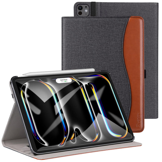 ZtotopCases futrola za iPad Pro 13 (2024) – stalak, džep, držač za Pencil, automatsko buđenje/spavanje, umjetna koža