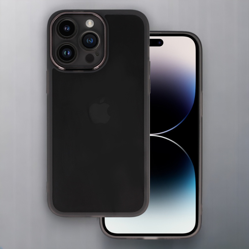 Silikonski ovitek "Protective Lens" za Samsung Galaxy S24 – Infostyle – Črna / Silikon