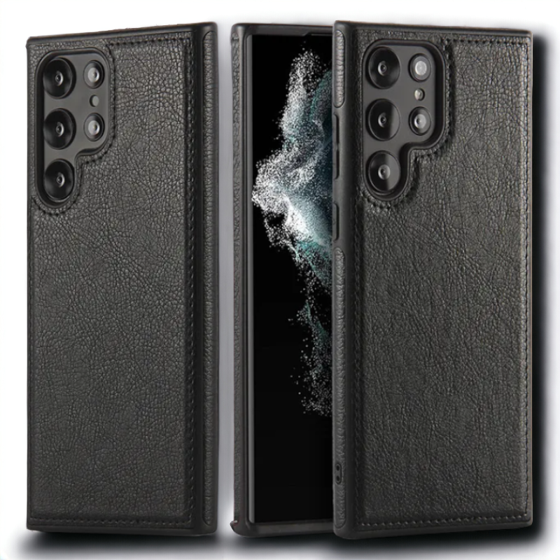 Ovitek "Leather" za Samsung Galaxy S23 Plus – Infostyle – Rjava / Umetno usnje + TPU silikon