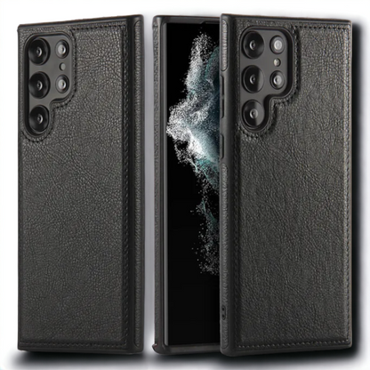 Ovitek "Leather" za Samsung Galaxy S23 Plus – Infostyle – Rjava / Umetno usnje + TPU silikon