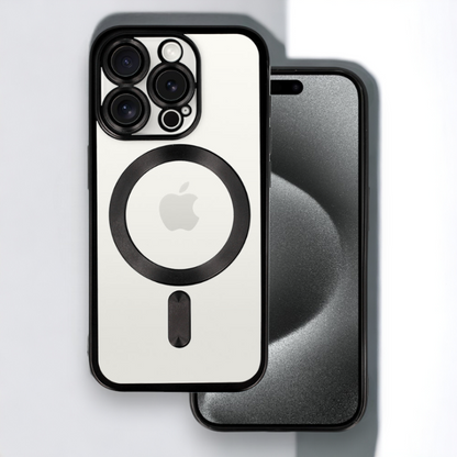 Ovitek "Metallic MagSafe" za iPhone 15 Plus – Infostyle – Temno modra / TPU silikon