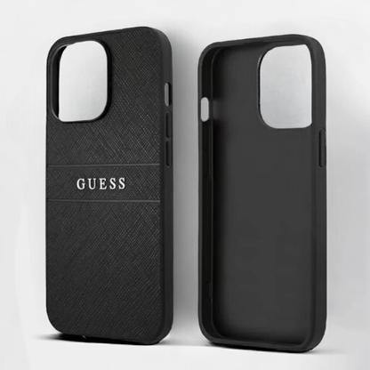 Ovitek Guess "silver black" za iPhone 14 Plus/ 15 Plus (GUHCP14MPSASBBK)