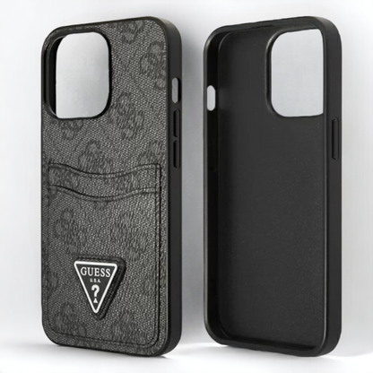 Ovitek Guess "Triangle Logo" za iPhone 13/13 Pro - črna (GUHCP13LP4TPK)