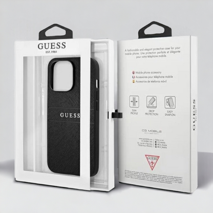 Ovitek Guess "silver black" za iPhone 14 Plus/ 15 Plus (GUHCP14MPSASBBK)