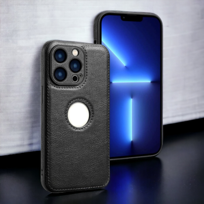 Ovitek "Leather" za iPhone 12/12 Pro – Infostyle – Rjava / Umetno usnje + TPU silikon
