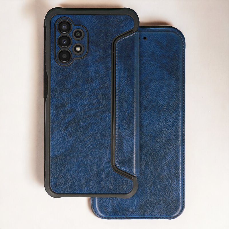 Preklopna torbica "Razor Leather" za Samsung Galaxy A54 5G – Infostyle – Rjava / Ekološko usnje + TPU silikon
