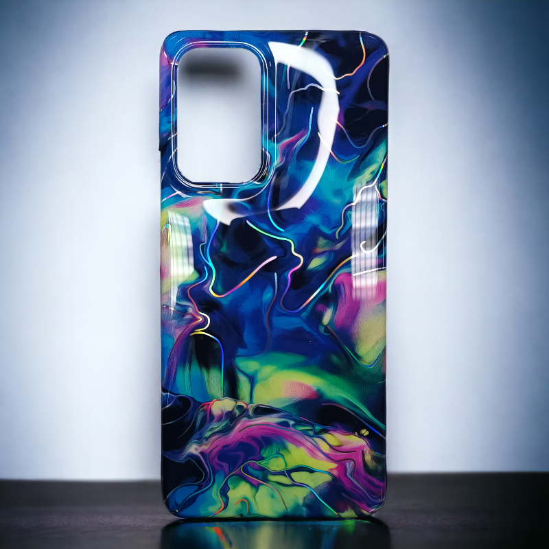 Silikonski ovitek "Color Marble" za Samsung Galaxy A33 5G – Infostyle – Vijolična / TPU silikon