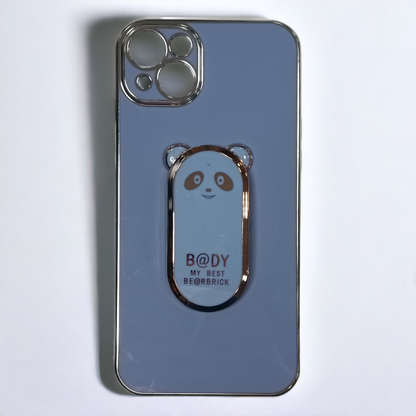 Silikonski ovitek "Bear Stand" za iPhone 14 Plus – Infostyle