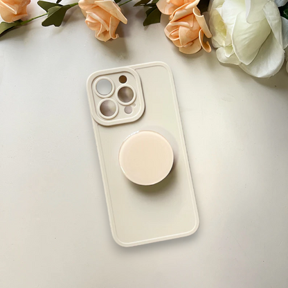 Silikonski ovitek "Popsocket" za iPhone 14 Plus – Infostyle – Temno zelena / TPU silikon