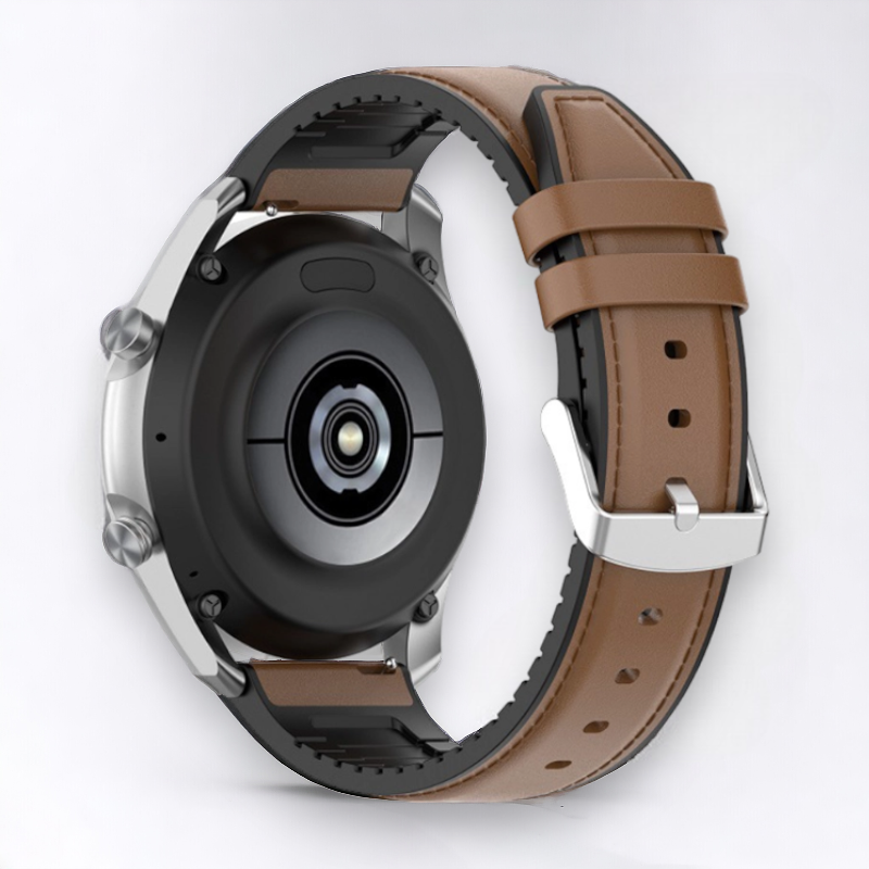 Pašček Techsuit za Samsung Galaxy Watch 4, Active 1 / 2 (40 mm / 44 mm), Huawei Watch GT / GT 2 / GT 3 (42 mm) – Rjava
