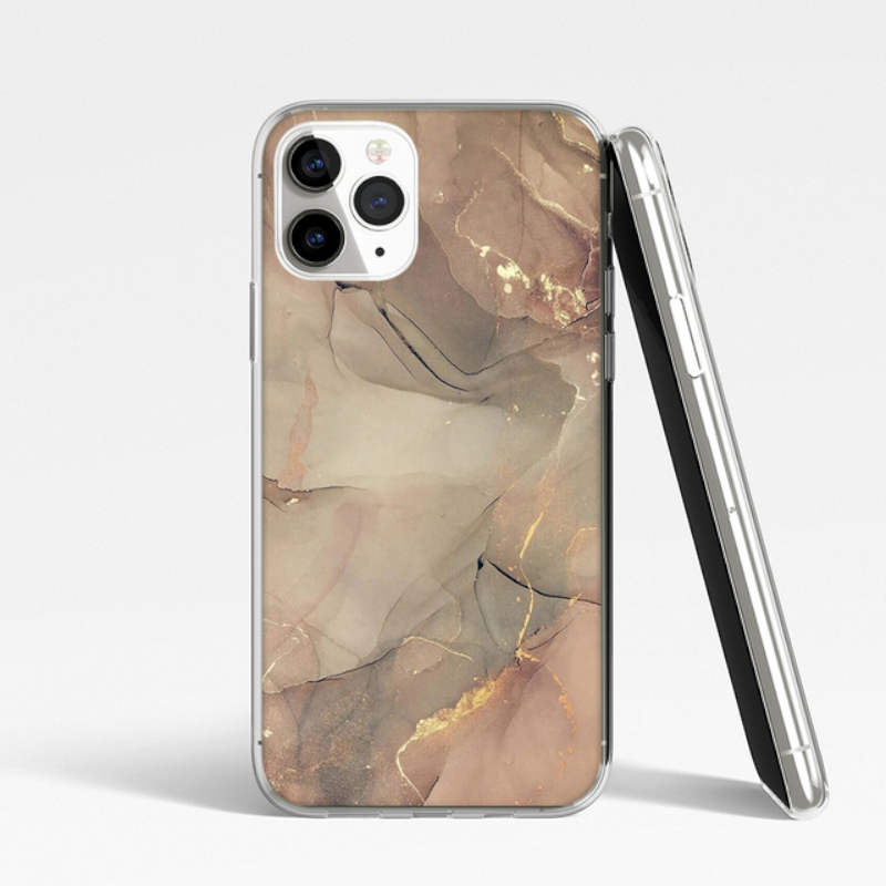 Silikonski ovitek "Marble 2" za iPhone 14 – Infostyle – Modra / TPU silikon