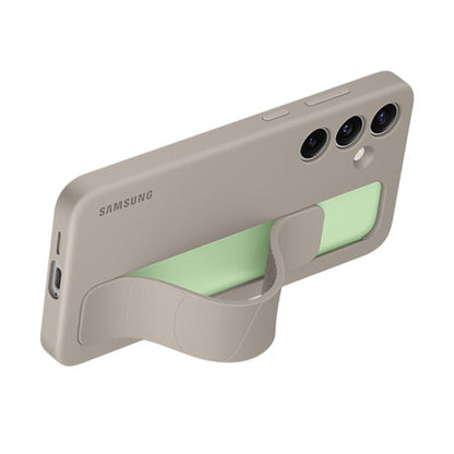 Uradni Samsung Standing Grip ovitek Taupe za Samsung Galaxy S24 Plus - Vojaška Zaščita Pred Padci