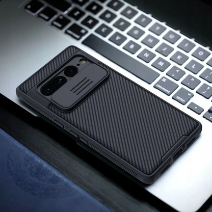 Ovitek "Nillkin Camshield Pro" za Google Pixel 7 Pro - črna – Črna / PC