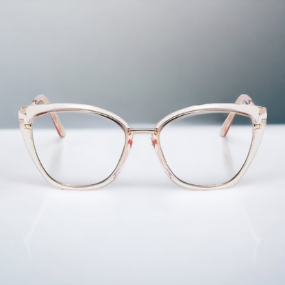 Modna očala z zaščito proti modri svetlobi "Cat Eye - Pink" - Roza – Techsuit