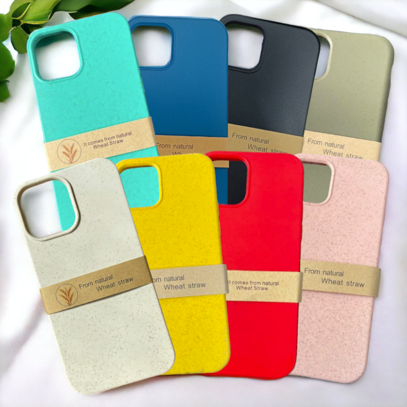 Ovitek iz naravnega materiala "Natural" za iPhone 12 Pro Max – Infostyle – Rumena / EKO