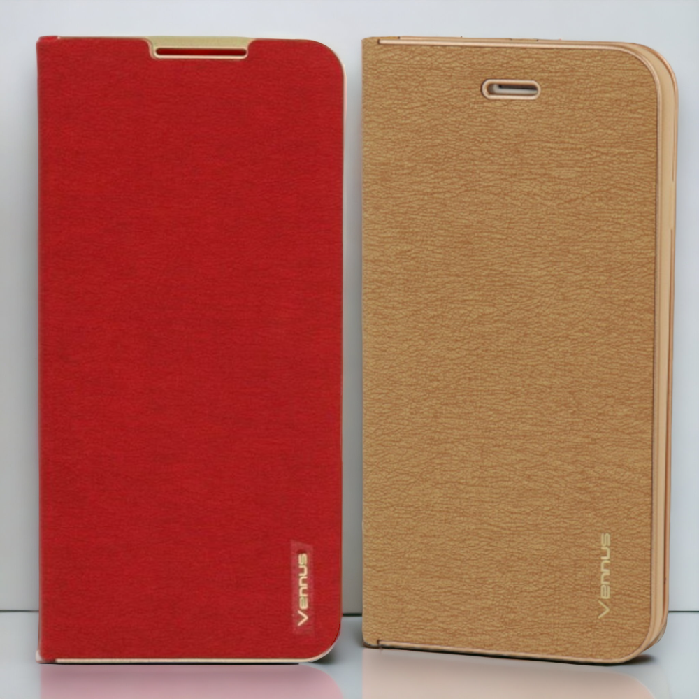 Preklopna torbica "Vennus - chic" za Xiaomi Redmi Note 11 Pro 4G / 5G – Rdeča / Ekološko usnje + TPU silikon