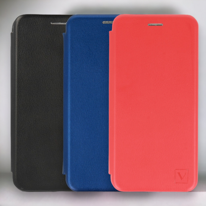 Preklopna torbica "Magnum" za Xiaomi Redmi Note 11 5G – Vennus – Črna / Ekološko usnje + TPU silikon