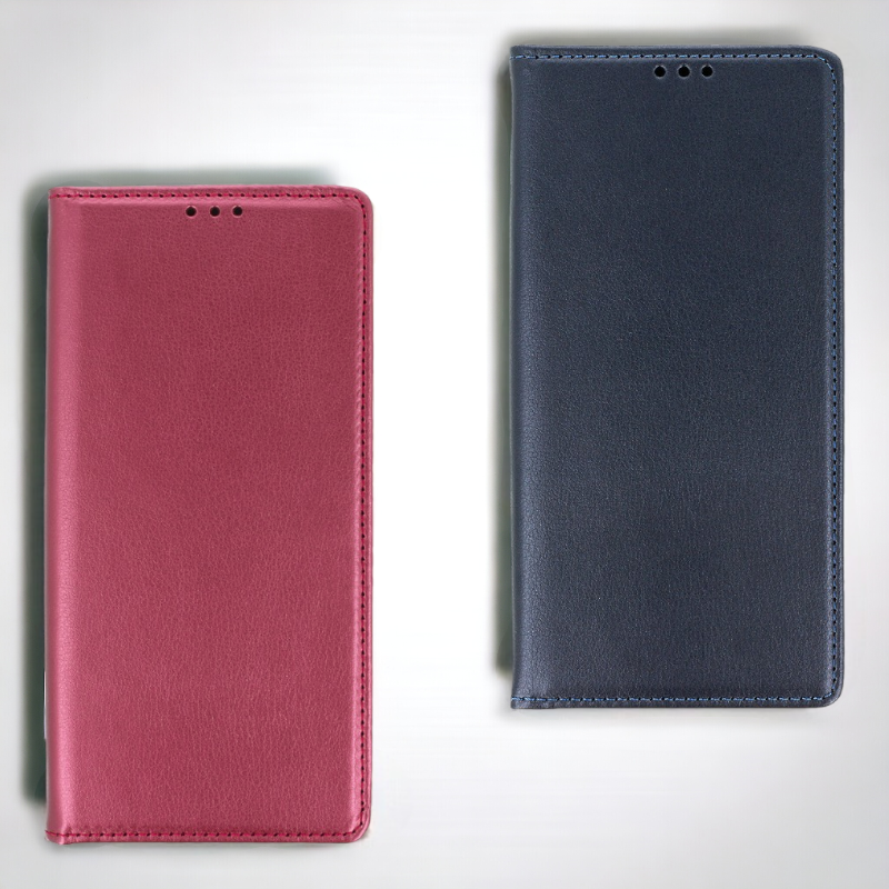 Preklopna torbica "Smart Magneto" za Samsung Galaxy A15 – Infostyle – Temno modra / Ekološko usnje + TPU silikon