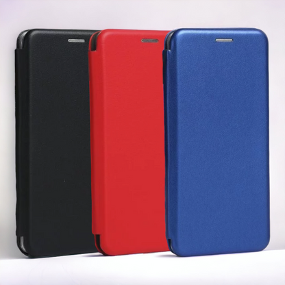Preklopna torbica "Magnetic" za Google Pixel 7 – Beline – Temno modra / Ekološko usnje + TPU silikon