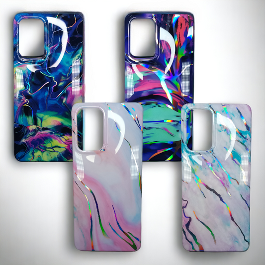 Silikonski ovitek "Color Marble" za Samsung Galaxy S21 Fe – Infostyle – Svetlo roza / TPU silikon
