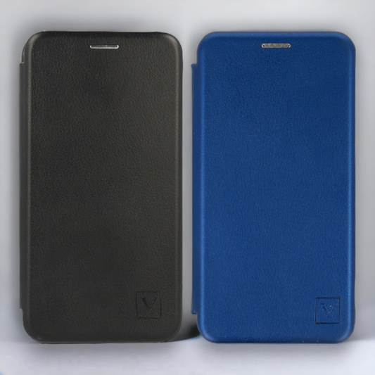 Preklopna torbica "Magnum" za Xiaomi Mi 11 Lite 4G/5G – Vennus – Črna / Ekološko usnje + TPU silikon