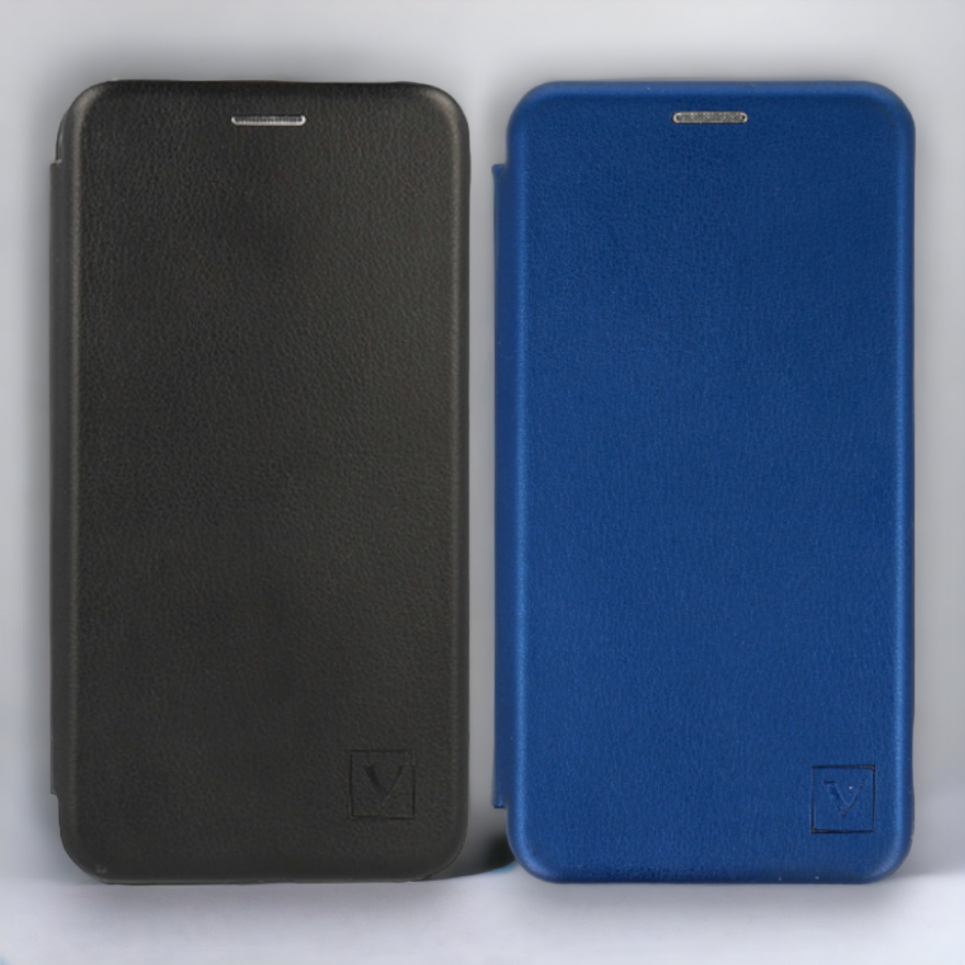 Preklopna torbica "Magnum" za Samsung Galaxy A72 4G/5G – Vennus – Temno modra / Ekološko usnje + TPU silikon