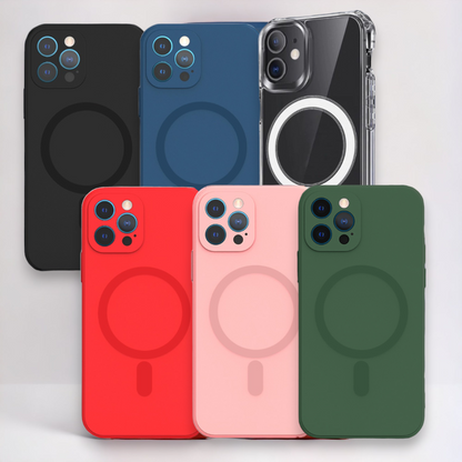 Silikonski ovitek "Protect MagSilicone" za iPhone 14 Plus s tehnologijo MagSafe – Tel Protect – Črna / Silikon