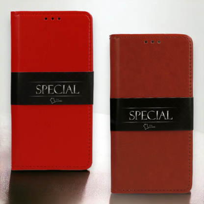 Preklopna torbica "special" za Xiaomi Mi 10T Lite – Infostyle – Rjava / Naravno usnje + TPU silikon