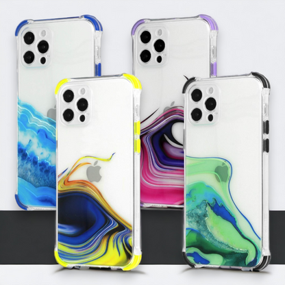 Silikonski ovitek "Watercolor" za Xiaomi Mi 11 Pro – Infostyle – Svetlo modra / TPU silikon