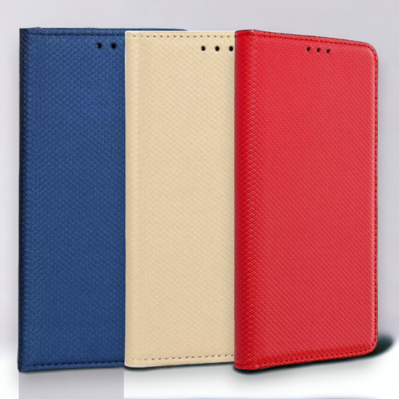 Preklopna torbica "magnet" za Samsung Galaxy S24 Ultra – Infostyle – Temno modra / Ekološko usnje + TPU silikon