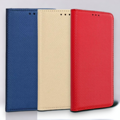 Preklopna torbica "magnet" za Samsung Galaxy S24 Ultra – Infostyle – Temno modra / Ekološko usnje + TPU silikon