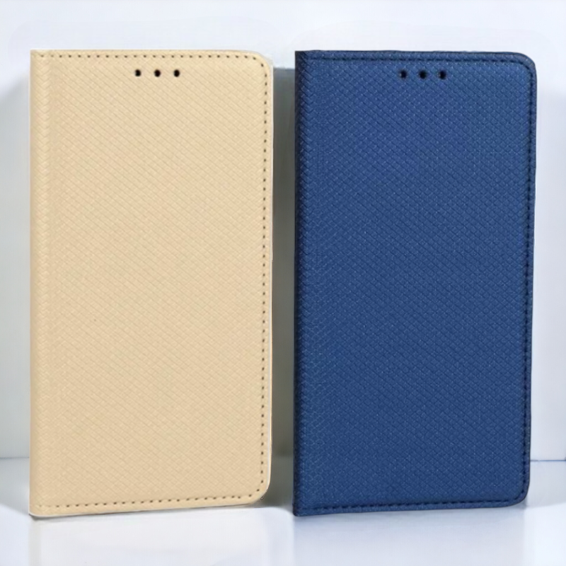 Preklopna torbica "magnet" za Samsung Galaxy A35 – Infostyle – Zlata / Ekološko usnje + TPU silikon