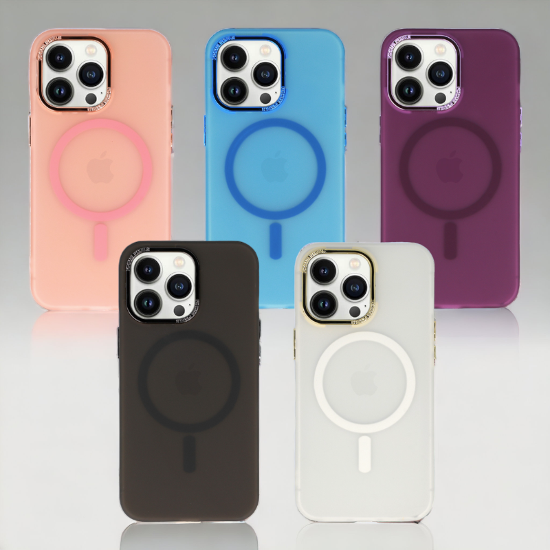 Ovitek "Magnetic Frosted - MagSafe" za iPhone 13 Pro Max – Tel Protect – Vijolična / TPU silikon