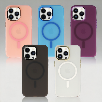 Ovitek "Magnetic Frosted - MagSafe" za iPhone 13 Pro Max – Tel Protect – Vijolična / TPU silikon