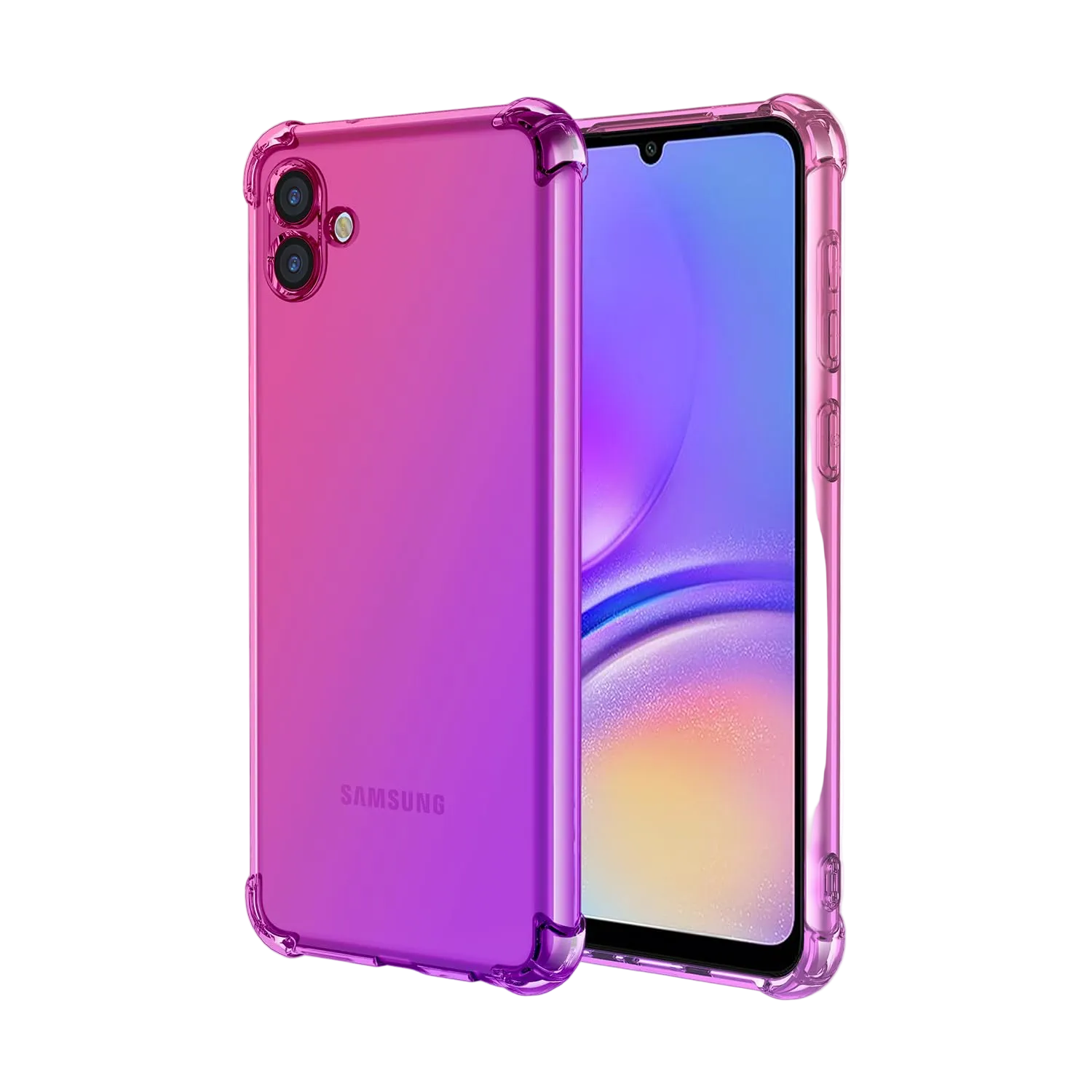 Silikonski ovitek Colorit za Samsung Galaxy A05 v roza in vijolični barvi