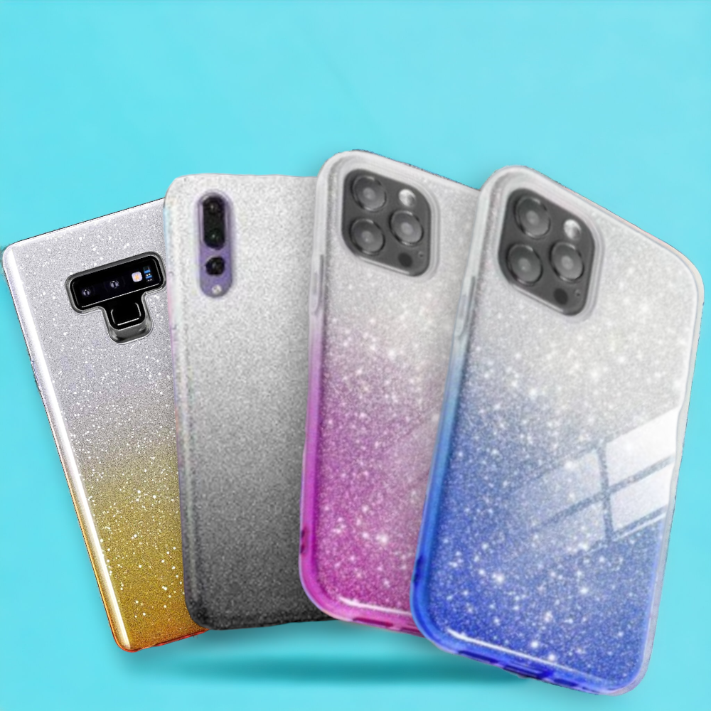 Silikonski ovitek "Bling" za iPhone 14 Plus/15 Plus – Infostyle – Črna / Silikon