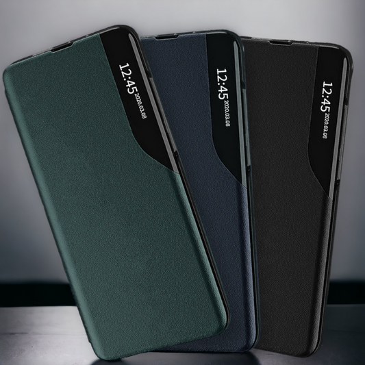 Pametna preklopna torbica za Xiaomi 11T Pro – Infostyle – Temno zelena / Ekološko usnje + PC